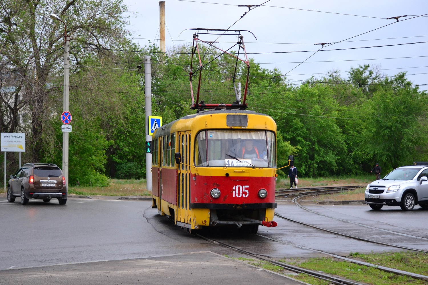 Волжски, Tatra T3SU № 105