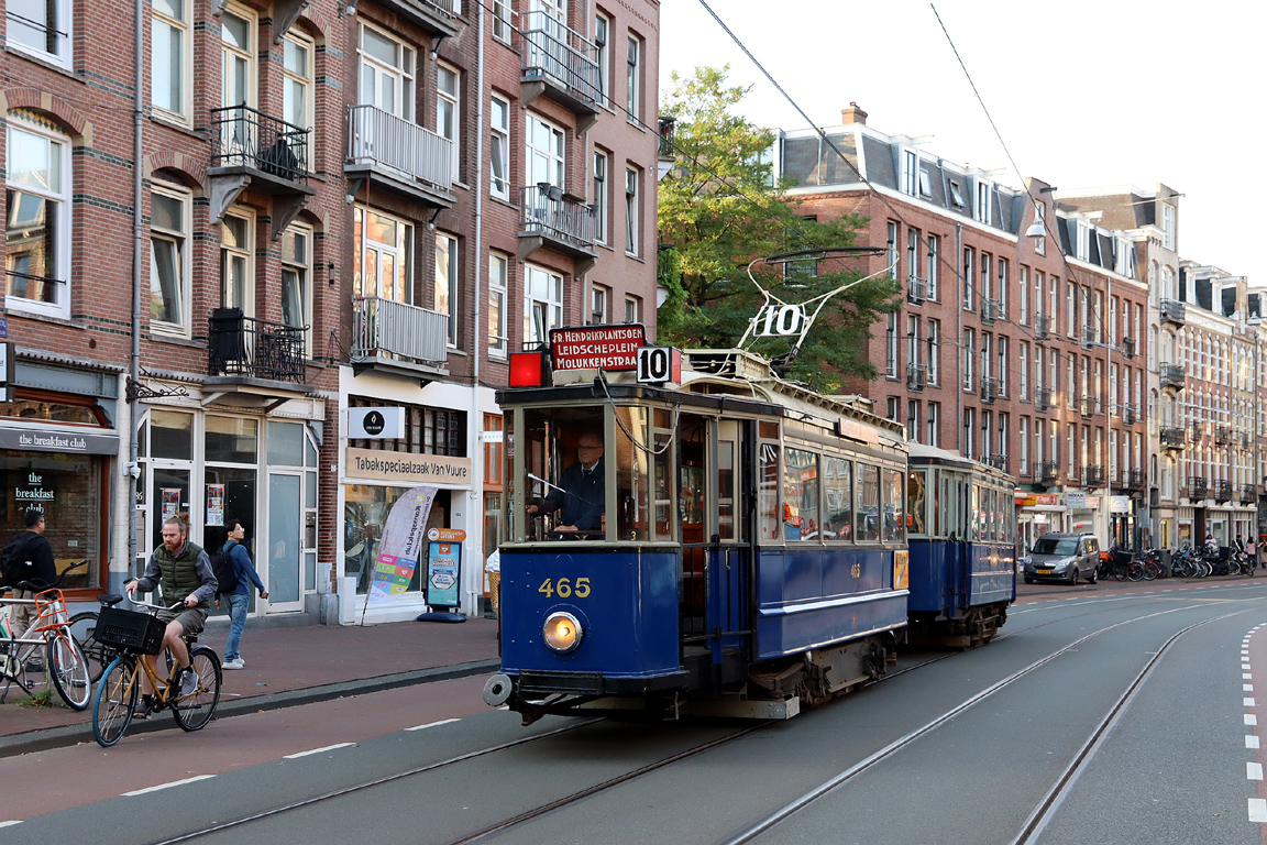 阿姆斯特丹, Beijnes 2-axle motor car # 465; 阿姆斯特丹 — 50th anniversary of Museumtramlijn Amsterdam