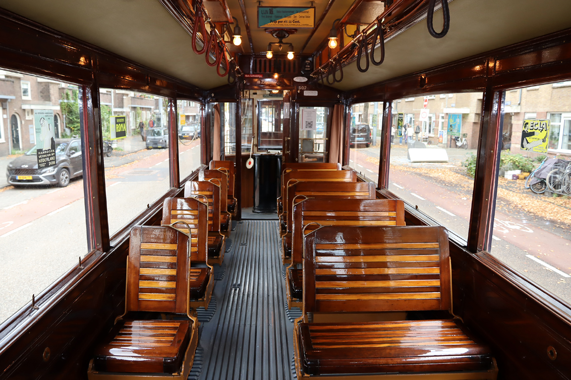 Amsterdam, Werkspoor 2-axle motor car Br. 307; Amsterdam — 50th anniversary of Museumtramlijn Amsterdam