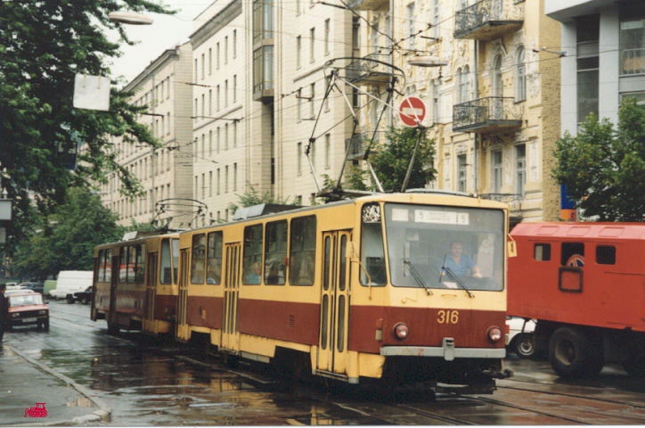 Киев, Tatra T6B5SU № 316; Киев — Исторические фотографии