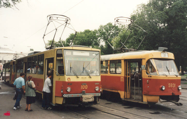 Киев, Tatra-Yug T6B5 № 100