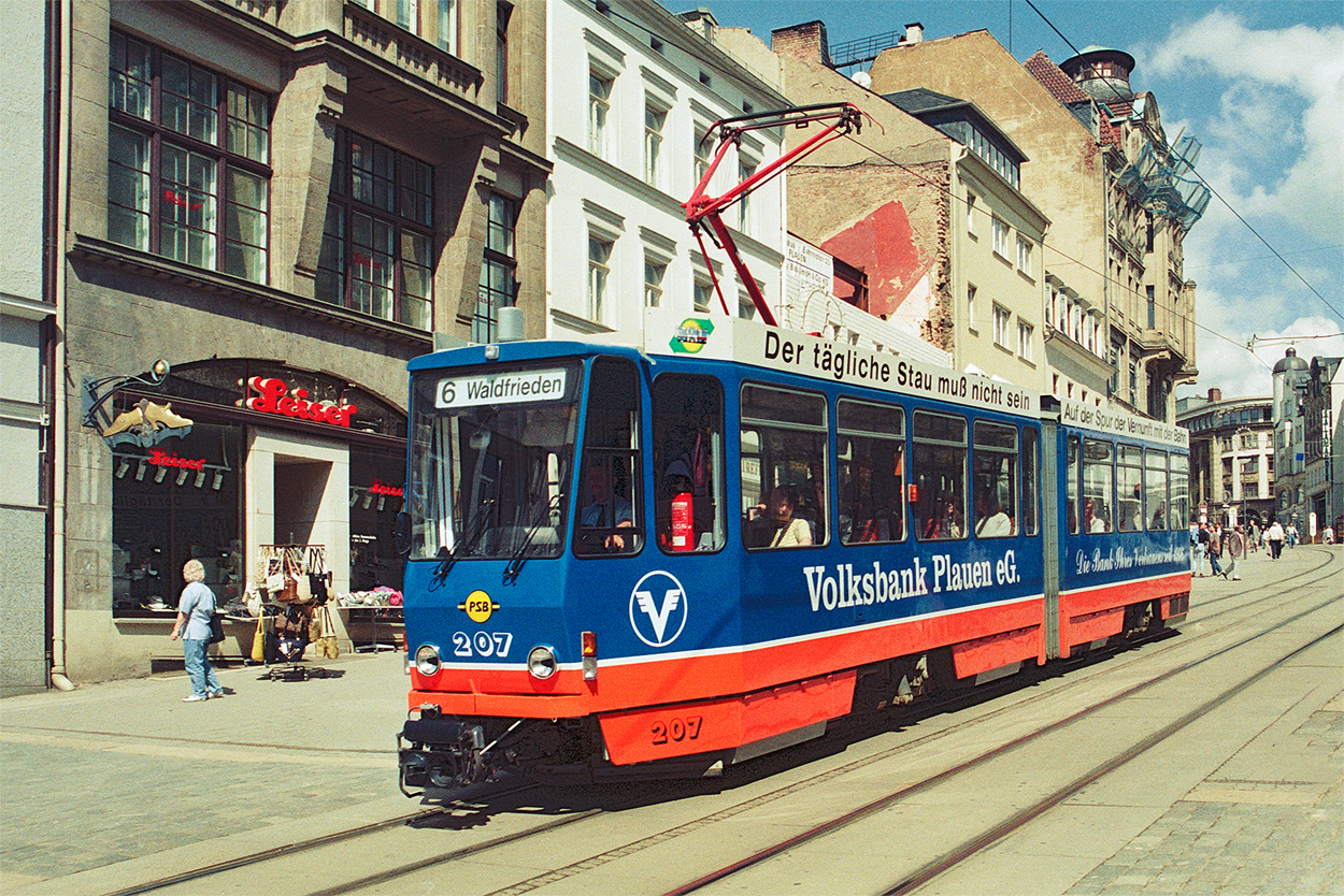 Плауэн, Tatra KT4DM № 207; Плауэн — Старые фотографии