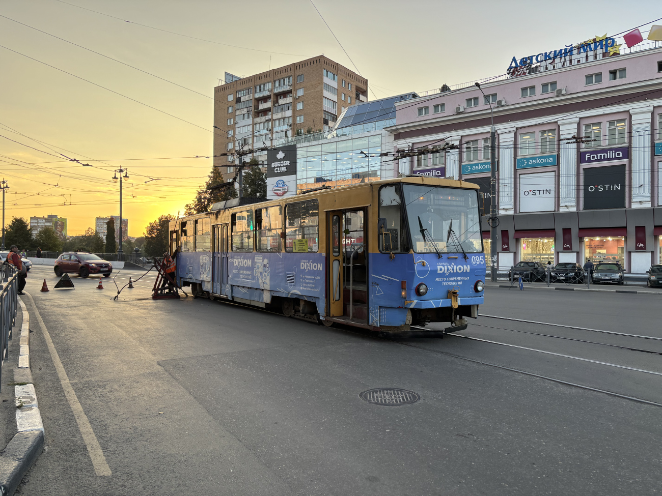 Орёл, Tatra T6B5SU № 095; Орёл — Сбои в движении и аварии
