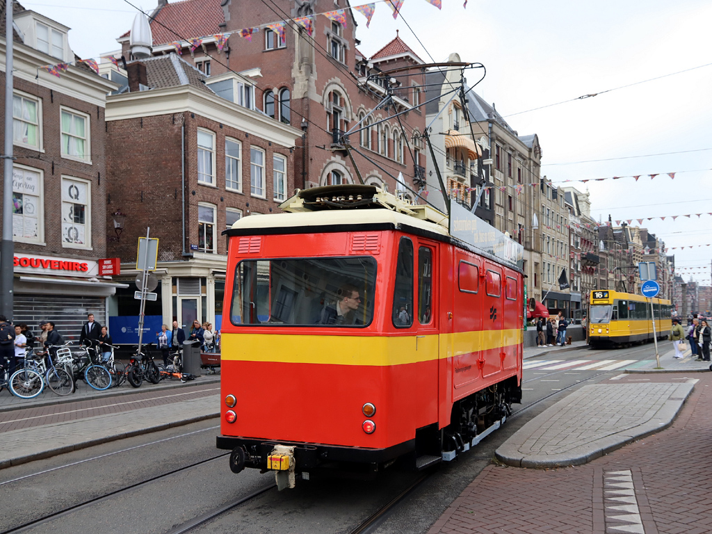 Arnhem, Schörling 2-axle service car № Rr3; Amsterdam — 50th anniversary of Museumtramlijn Amsterdam