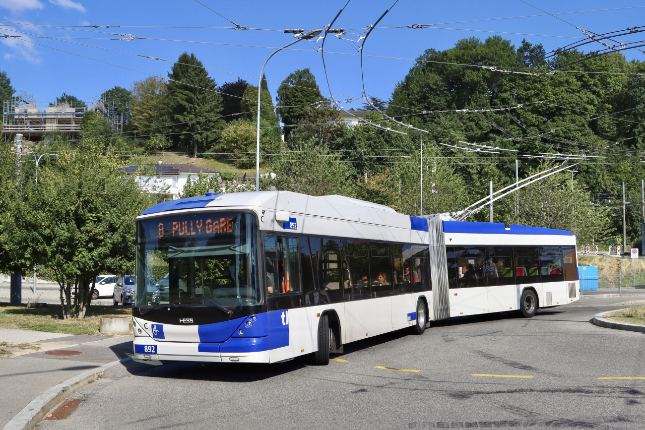 Лозанна, Hess SwissTrolley 4 (BGT-N2D) № 892