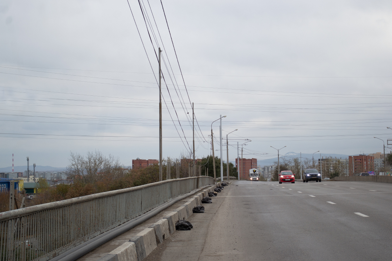 Krasnojarsk — Construction of a trolleybus contact network in Solnechny microdistrict [2025-2026]
