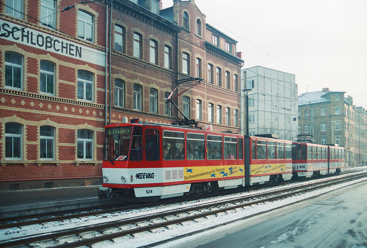 Erfurt, Tatra KT4D # 524; Erfurt — Old photos