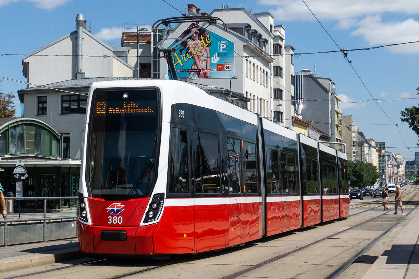 Вена, Bombardier Flexity Wien (Type D) № 380