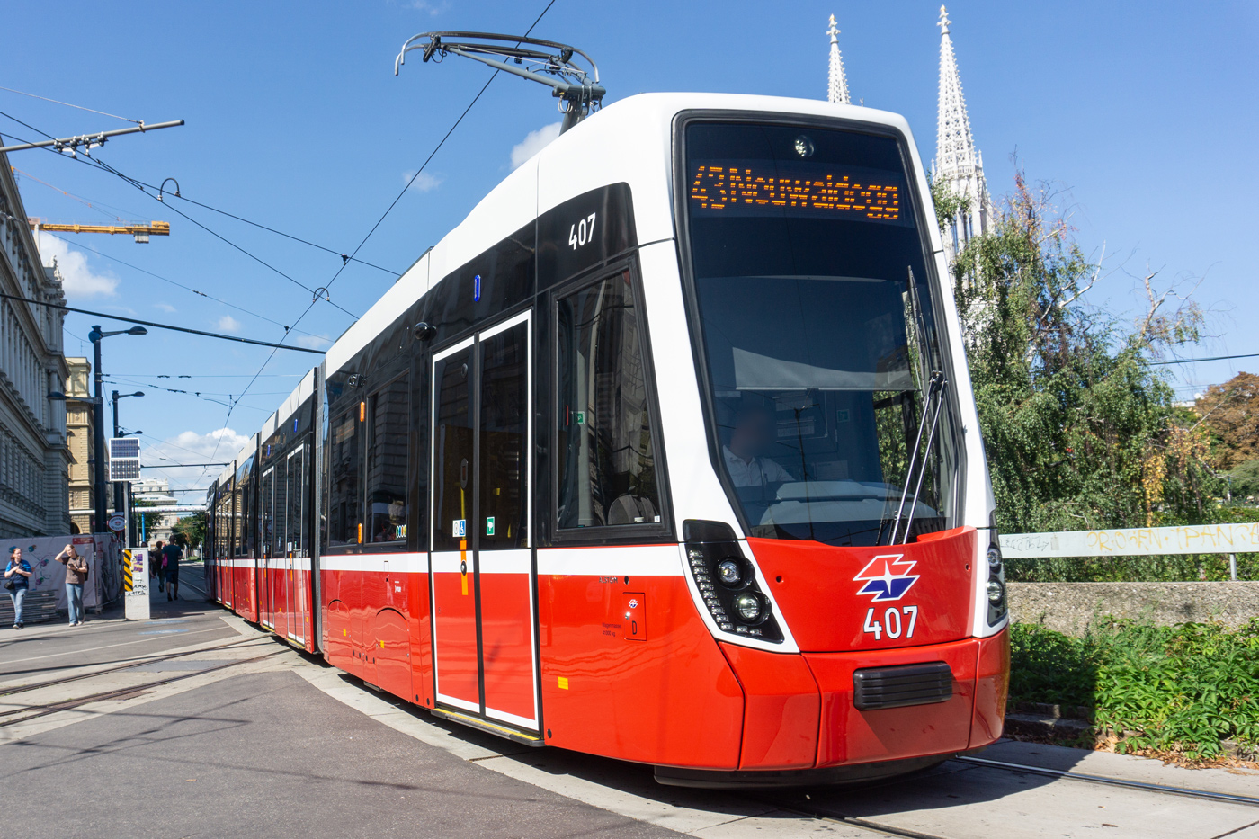 Vienna, Bombardier Flexity Wien (Type D) # 407 Vienna, Bombardier Flexity Wien (Type D) # 407