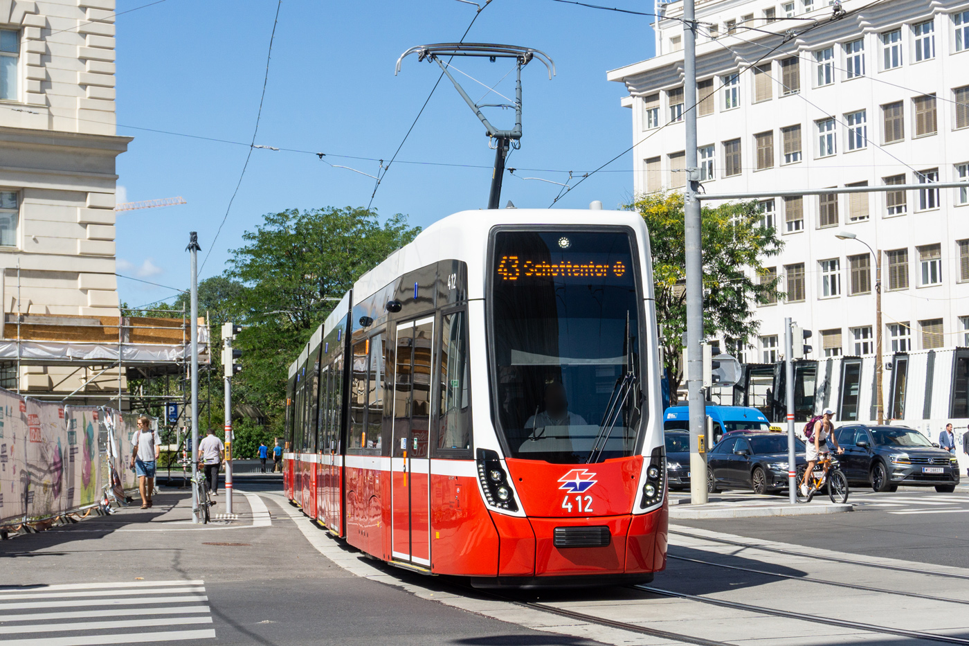 Vienna, Bombardier Flexity Wien (Type D) # 412 Vienna, Bombardier Flexity Wien (Type D) # 412