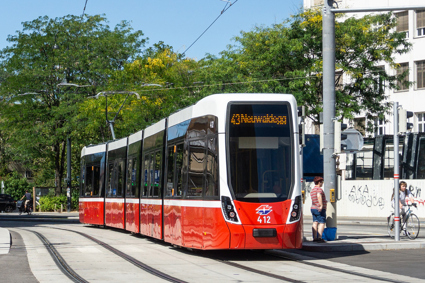 Вена, Bombardier Flexity Wien (Type D) № 412 Вена, Bombardier Flexity Wien (Type D) № 412