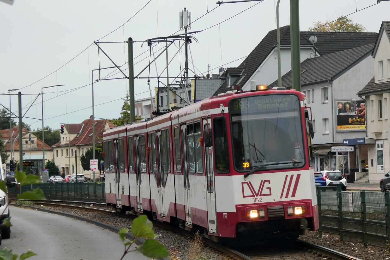 Duisburg, Duewag GT10NC-DU nr. 1022