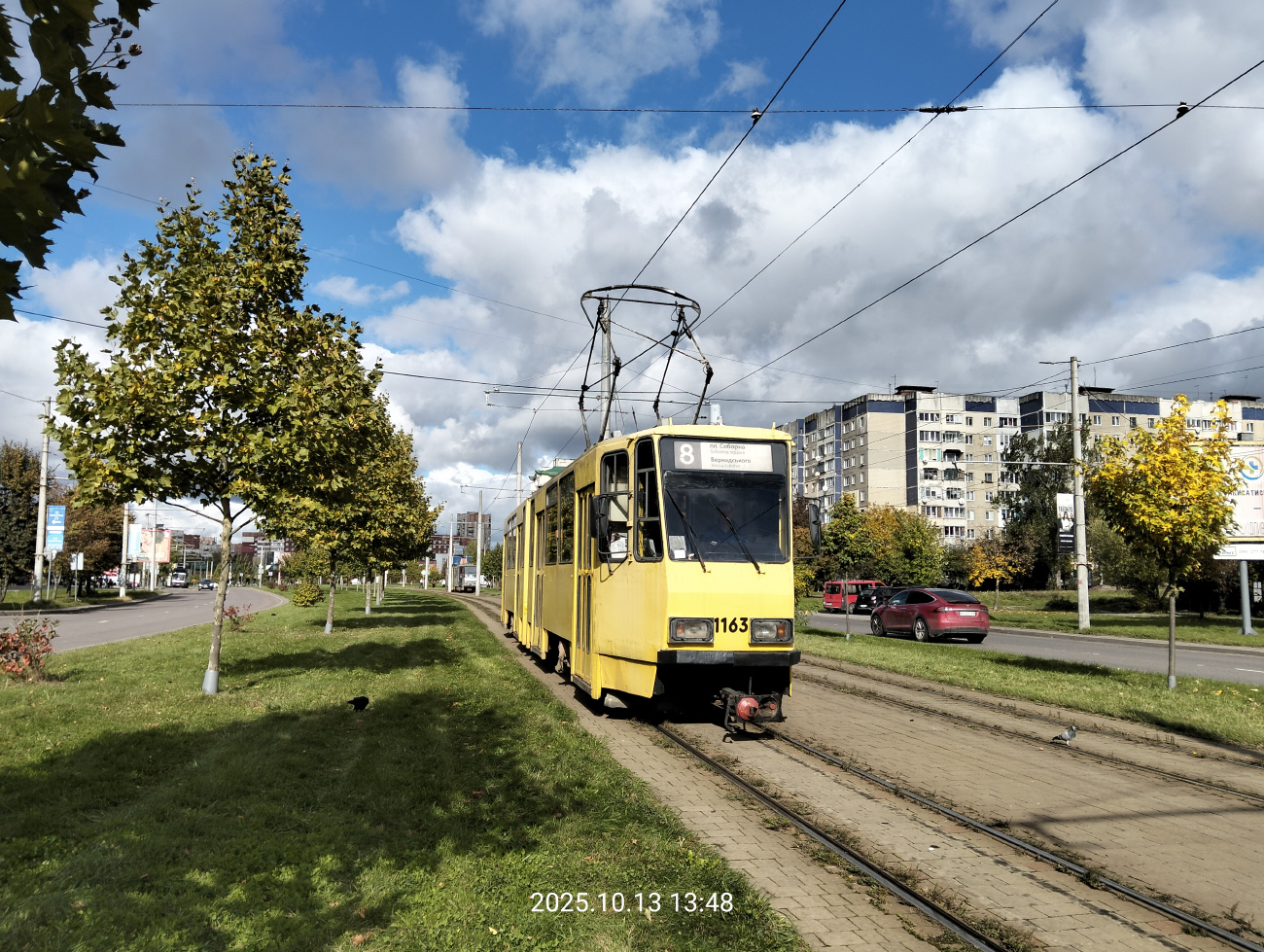 Львов, Tatra KT4D № 1163