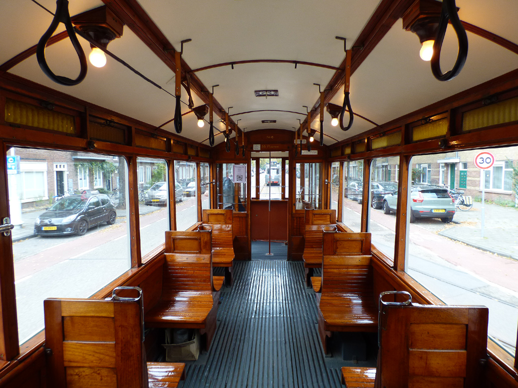 Amsterdam, Werkspoor 2-axle trailer car № 748; Amsterdam — 50th anniversary of Museumtramlijn Amsterdam