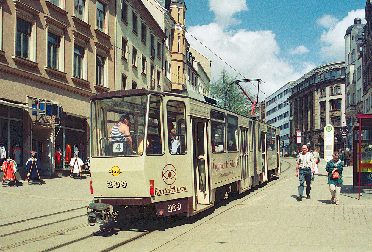 Плауэн, Tatra KT4DM № 209; Плауэн — Старые фотографии
