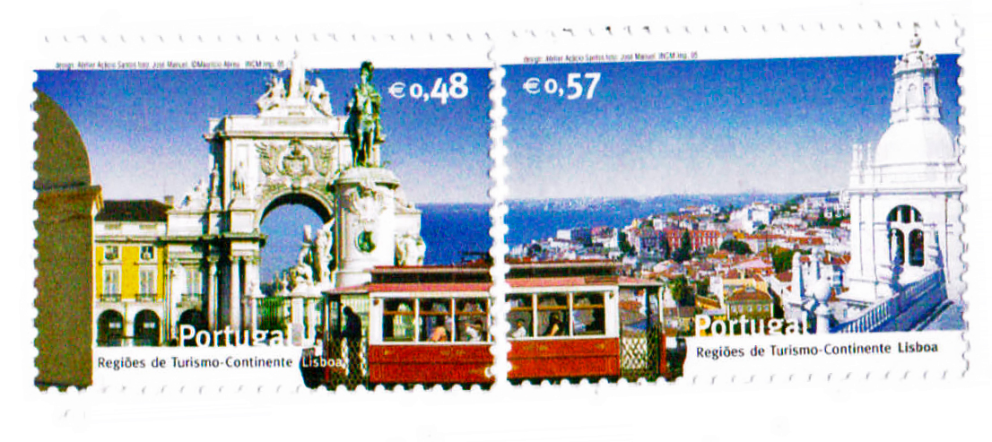 Postage stamps; Лиссабон агломерациясы — Trams: Various Photos