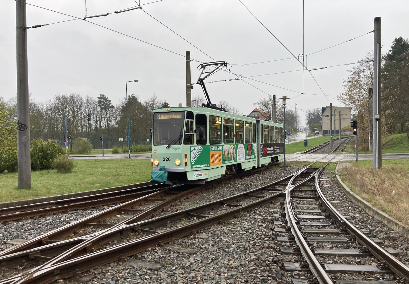 Frankfurt an der Oder, Tatra KT4DM Nr. 226; Frankfurt an der Oder — Tramway Lines and Infrastructure