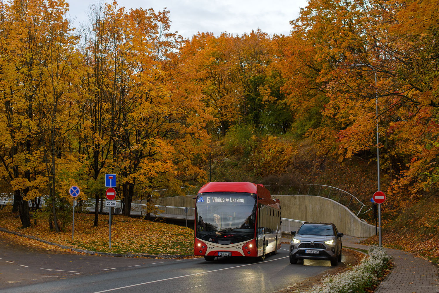 Vilnius, Škoda 32Tr SOR Nr. 1855; Vilnius — Planned service disruptions (detours)