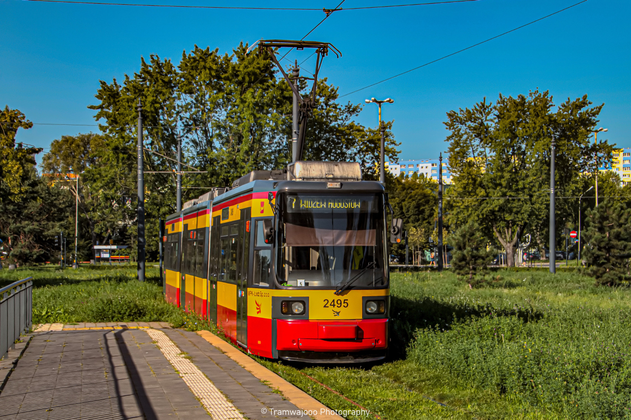 Лодзь, Adtranz GT6M-ZR № 2495
