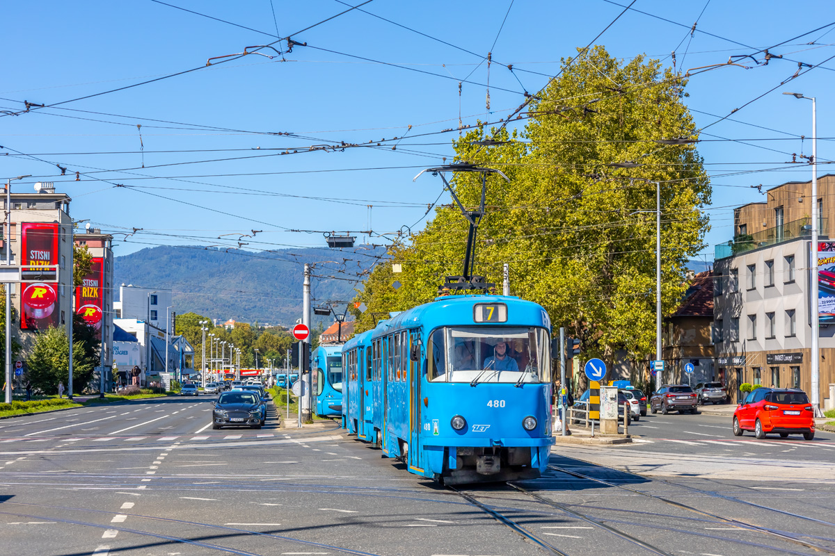 Загреб, Tatra T4YU № 480