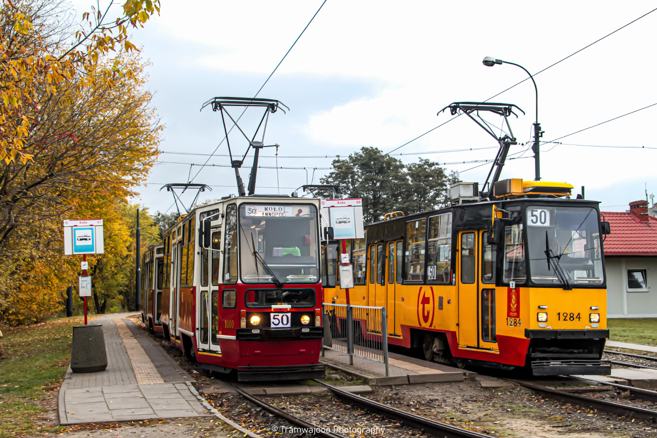 Варшава, Konstal 105Na № 1000; Варшава, Konstal 105Na № 1284