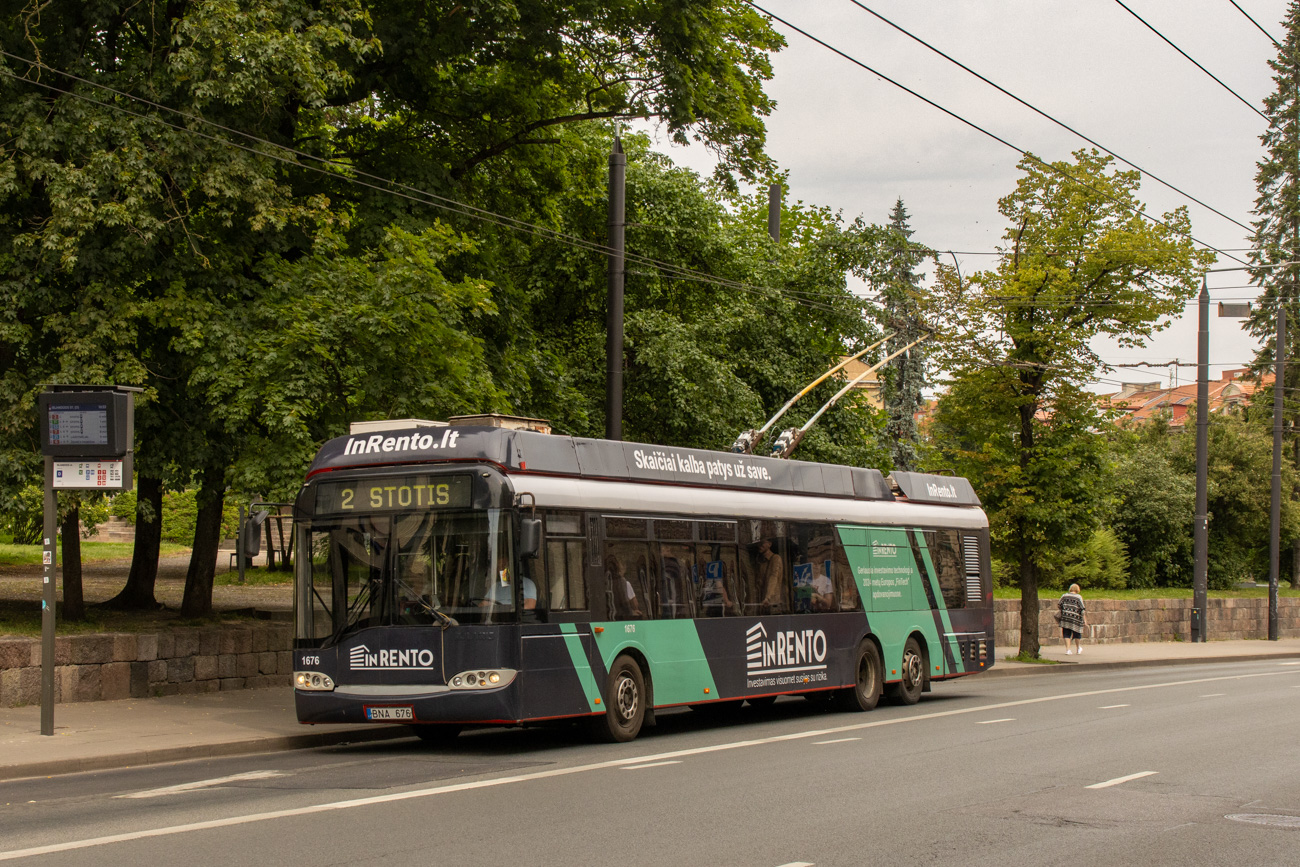 Вильнюс, Solaris Trollino II 15 AC № 1676