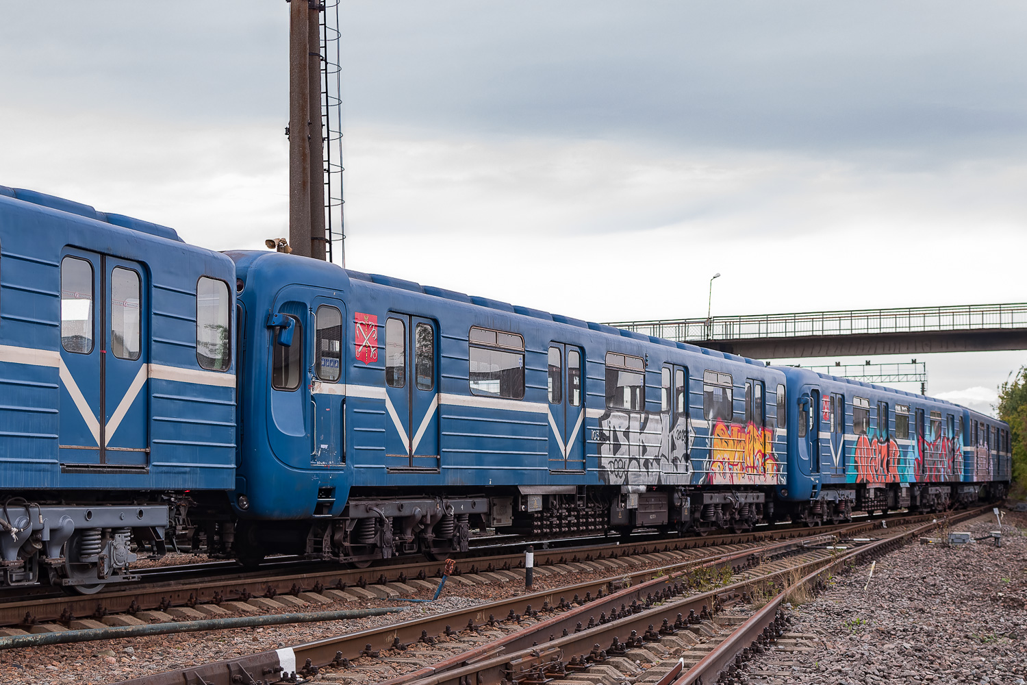 Sankt-Peterburg, 81-540.8 № 10304; Sankt-Peterburg — Metro — Transport of subway cars by railway