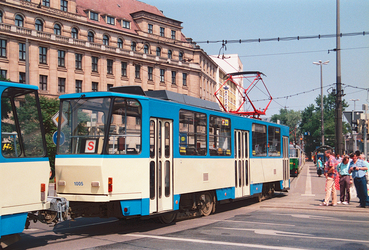 Leipzig, Tatra T6A2 č. 1005; Leipzig — 100 years of electric trams in Leipzig (June 8, 1996)
