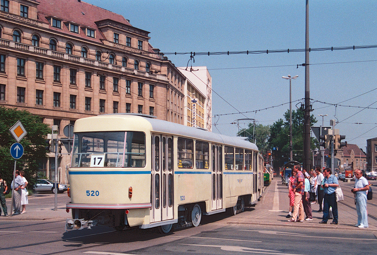 Leipzig, Tatra B4D č. 520; Leipzig — 100 years of electric trams in Leipzig (June 8, 1996)