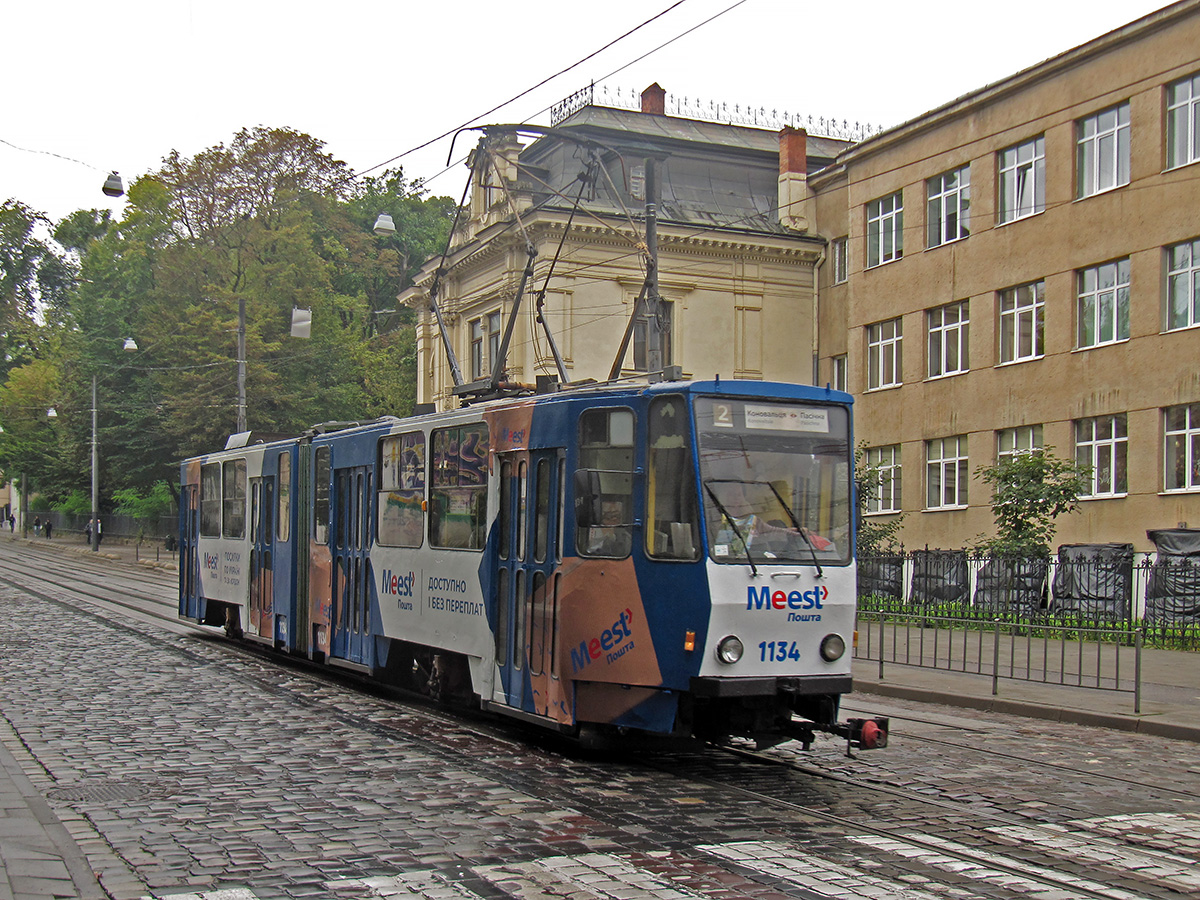 Львов, Tatra KT4SU № 1134