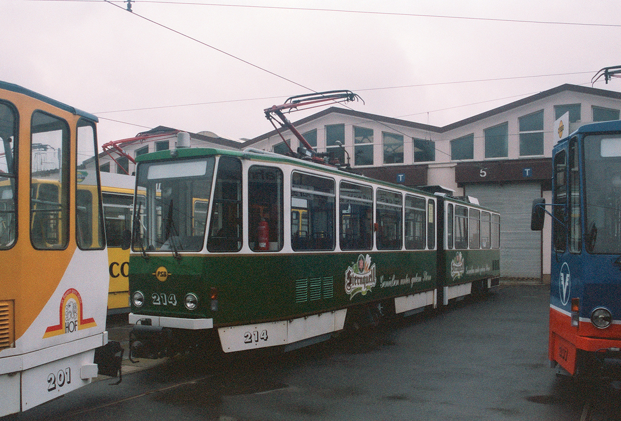 Plauen, Tatra KT4DM № 214; Plauen — Old photos • Alte Fotos