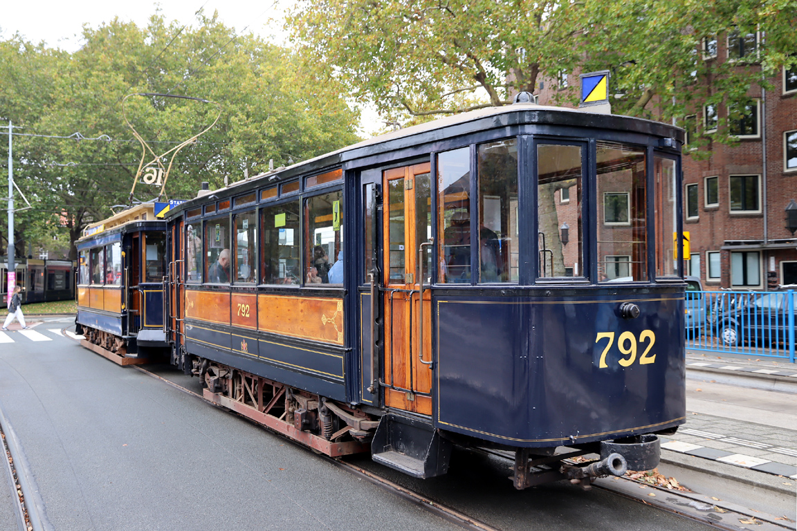 Amsterdam, Werkspoor 2-axle trailer car № 792; Amsterdam — 50th anniversary of Museumtramlijn Amsterdam