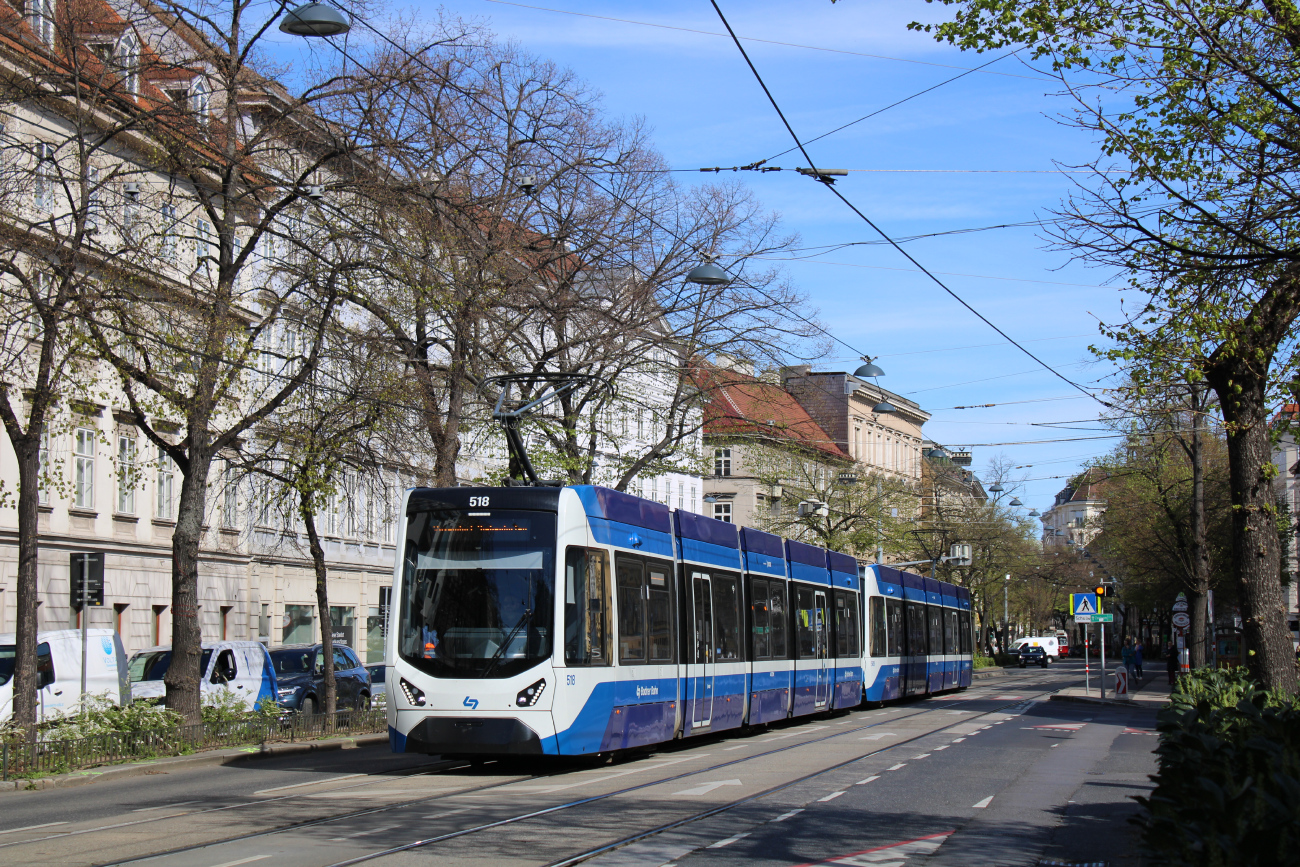 Вена, Alstom 500 № 518 Вена, Alstom 500 № 518