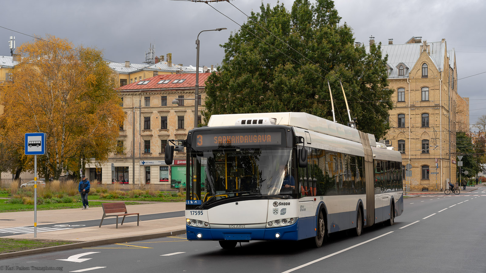 Рига, Škoda 27Tr Solaris III № 17595
