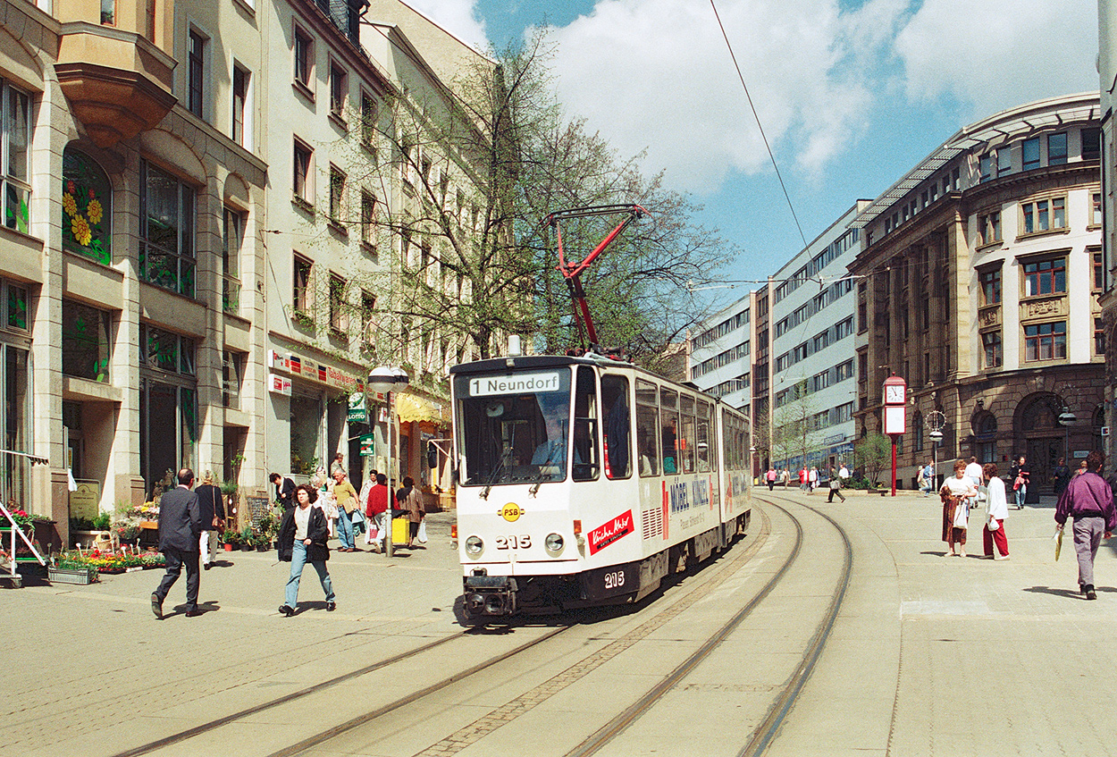 Плауен, Tatra KT4DM № 215; Плауен — Старые фотографии