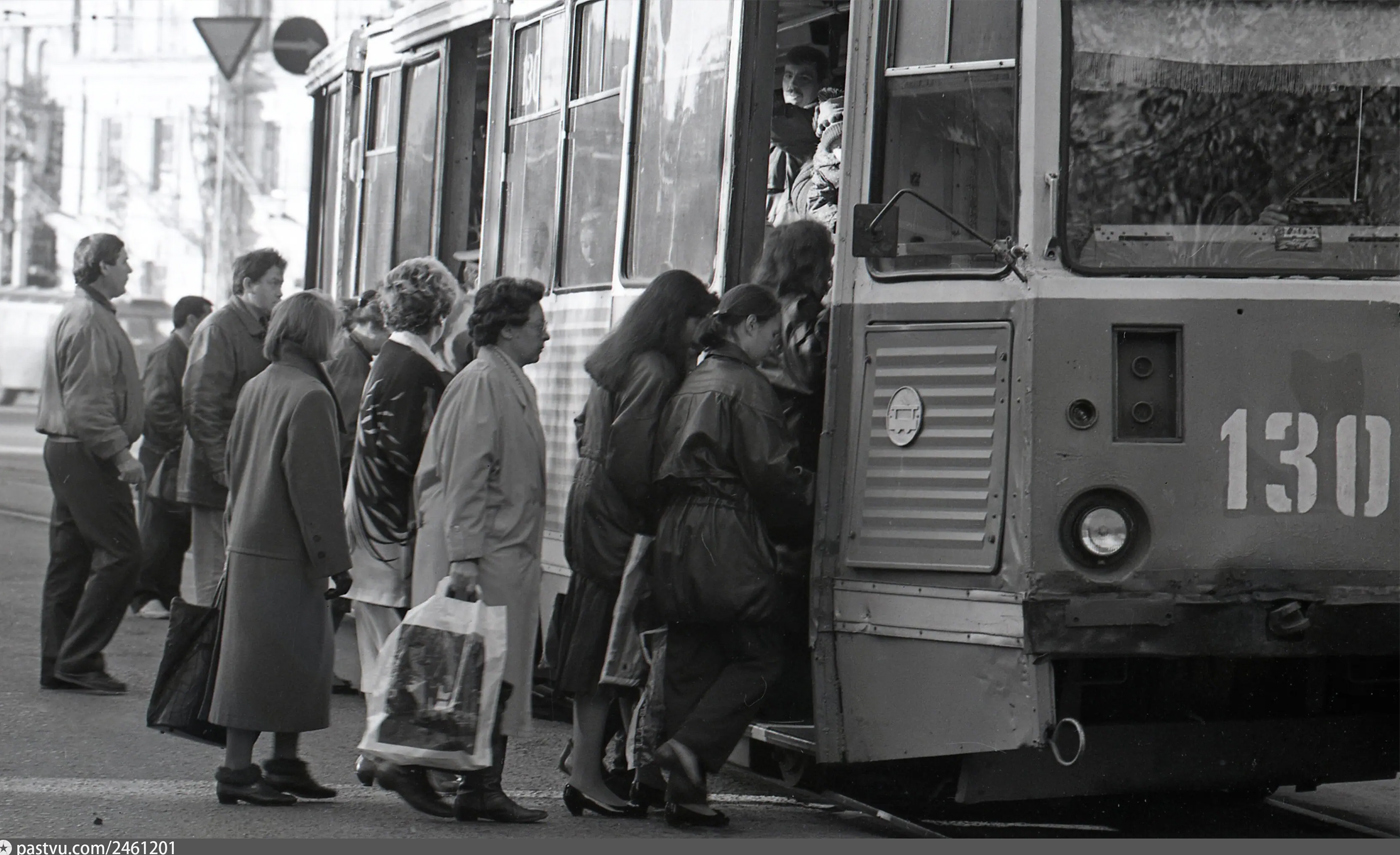 Omsk, 71-605 (KTM-5M3) № 130; Omsk — Closed tram lines; Omsk — Historical photos