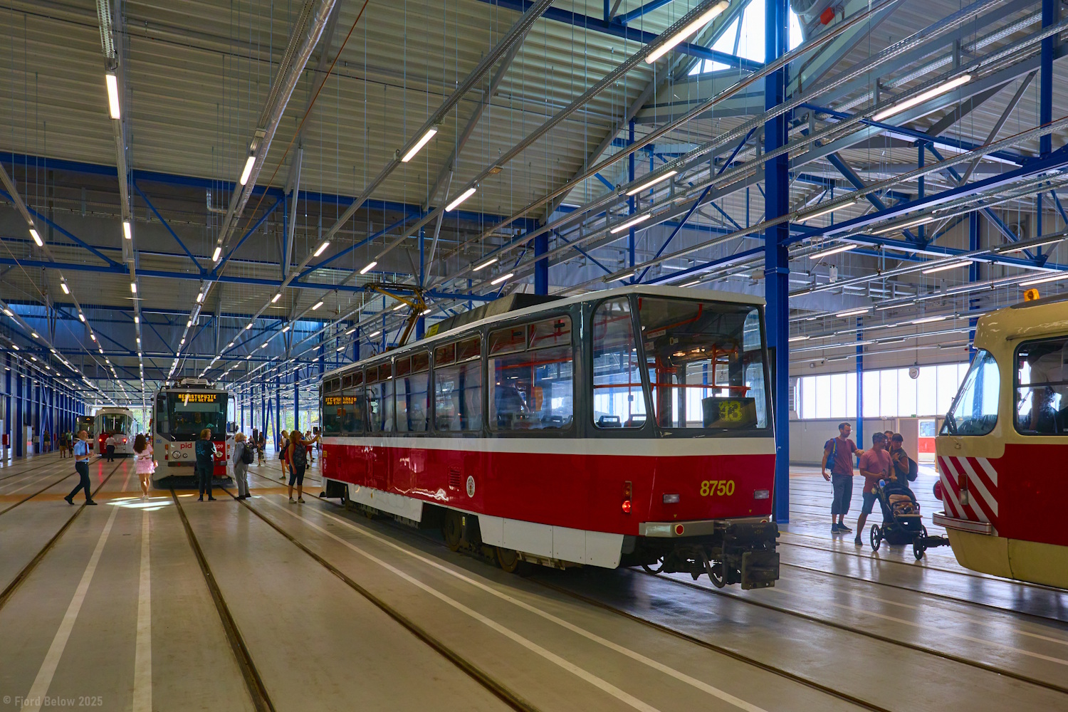Praha, Tatra T6A5 # 8750; Praha — 150th anniversary of Prague's urban transport