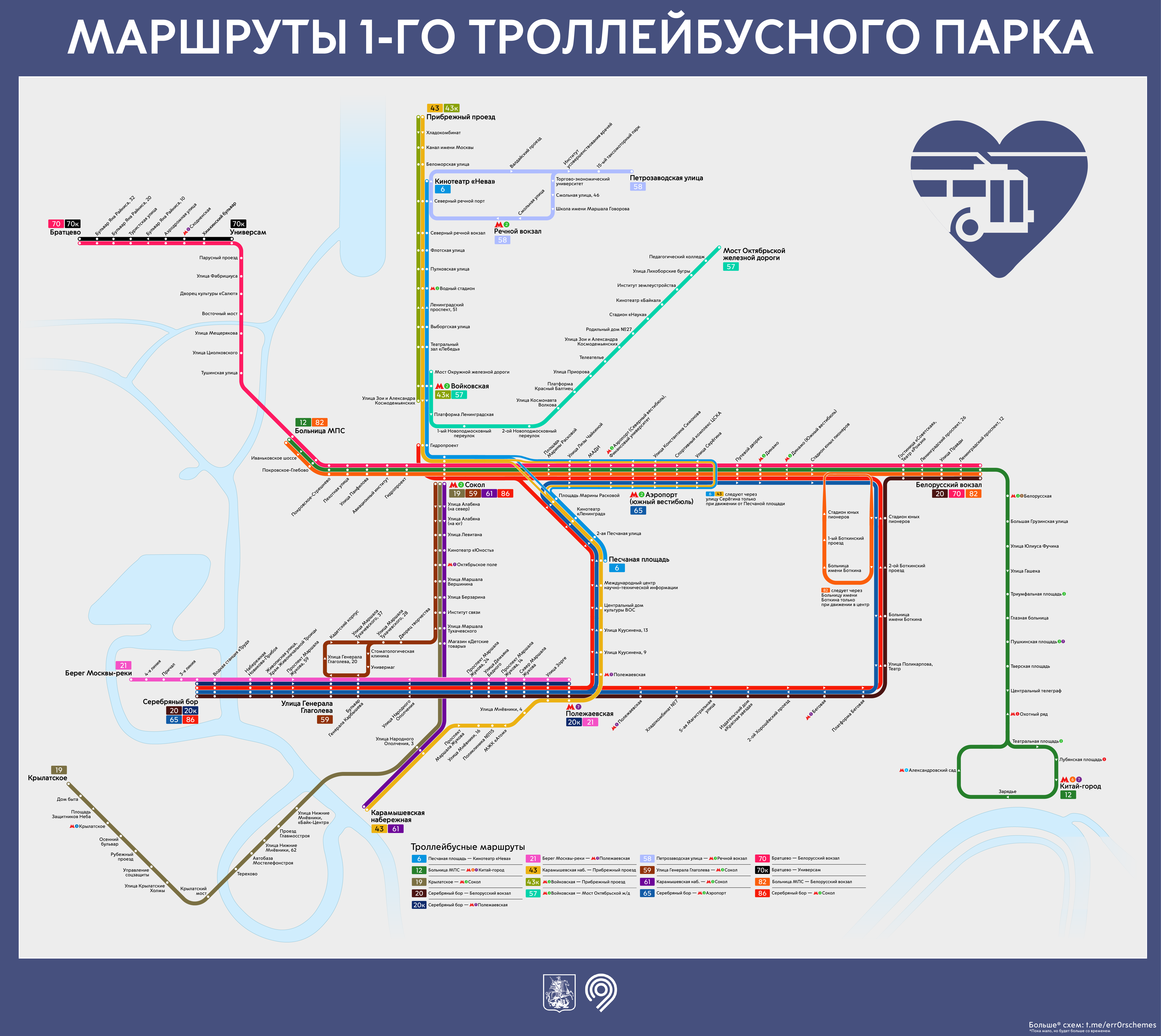 Maskva — Individual Route Maps