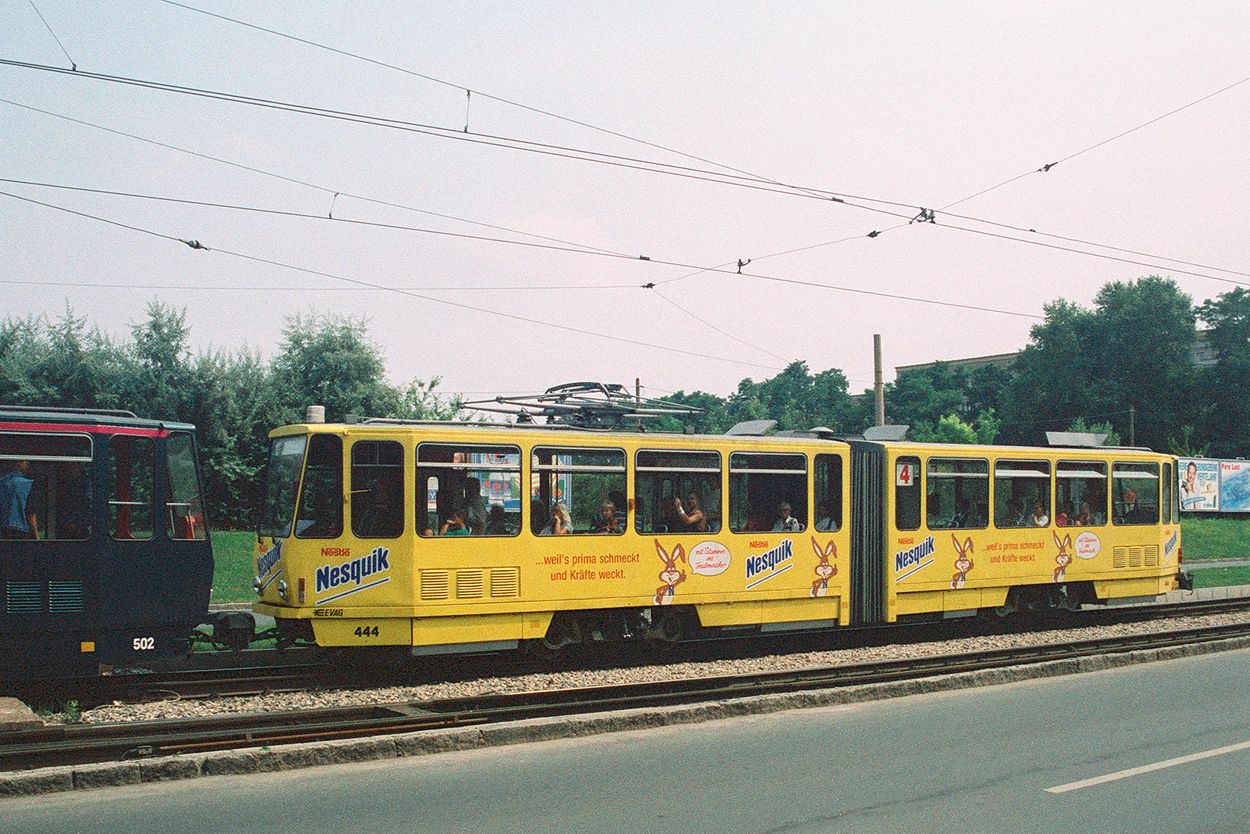 Erfurt, Tatra KT4D Nr. 444; Erfurt — Alte Fotos