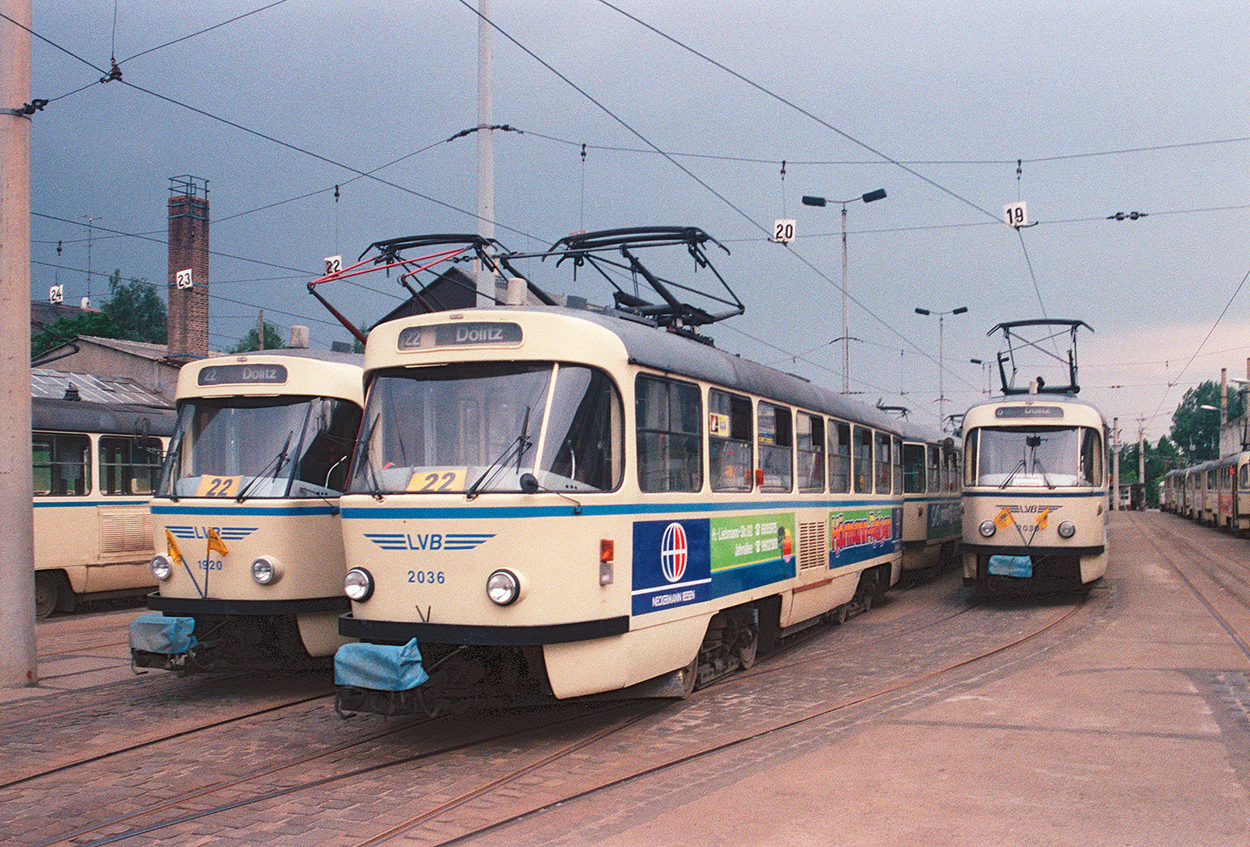 Лейпциг, Tatra T4D № 2036; Лейпциг — Старые фотографии