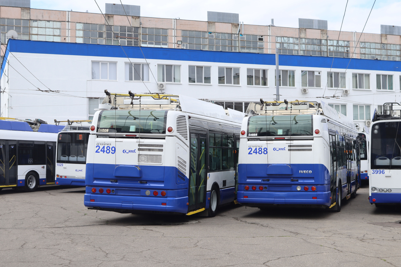 Кишинёв, Škoda 24Tr Irisbus Citelis № 2489; Кишинёв, Škoda 24Tr Irisbus Citelis № 2488