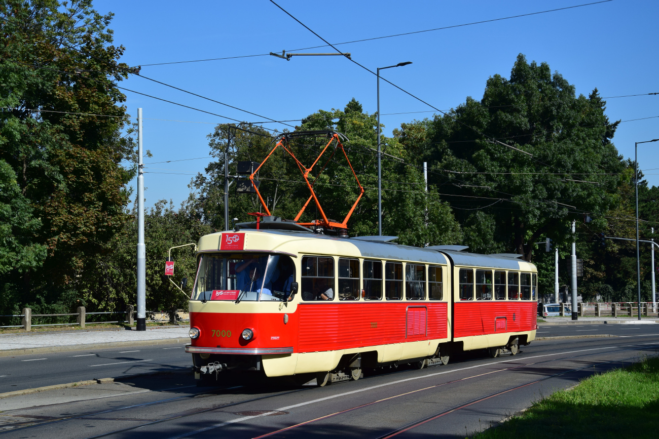 Prag, Tatra K2 Nr. 7000; Prag — 150th anniversary of Prague's urban transport