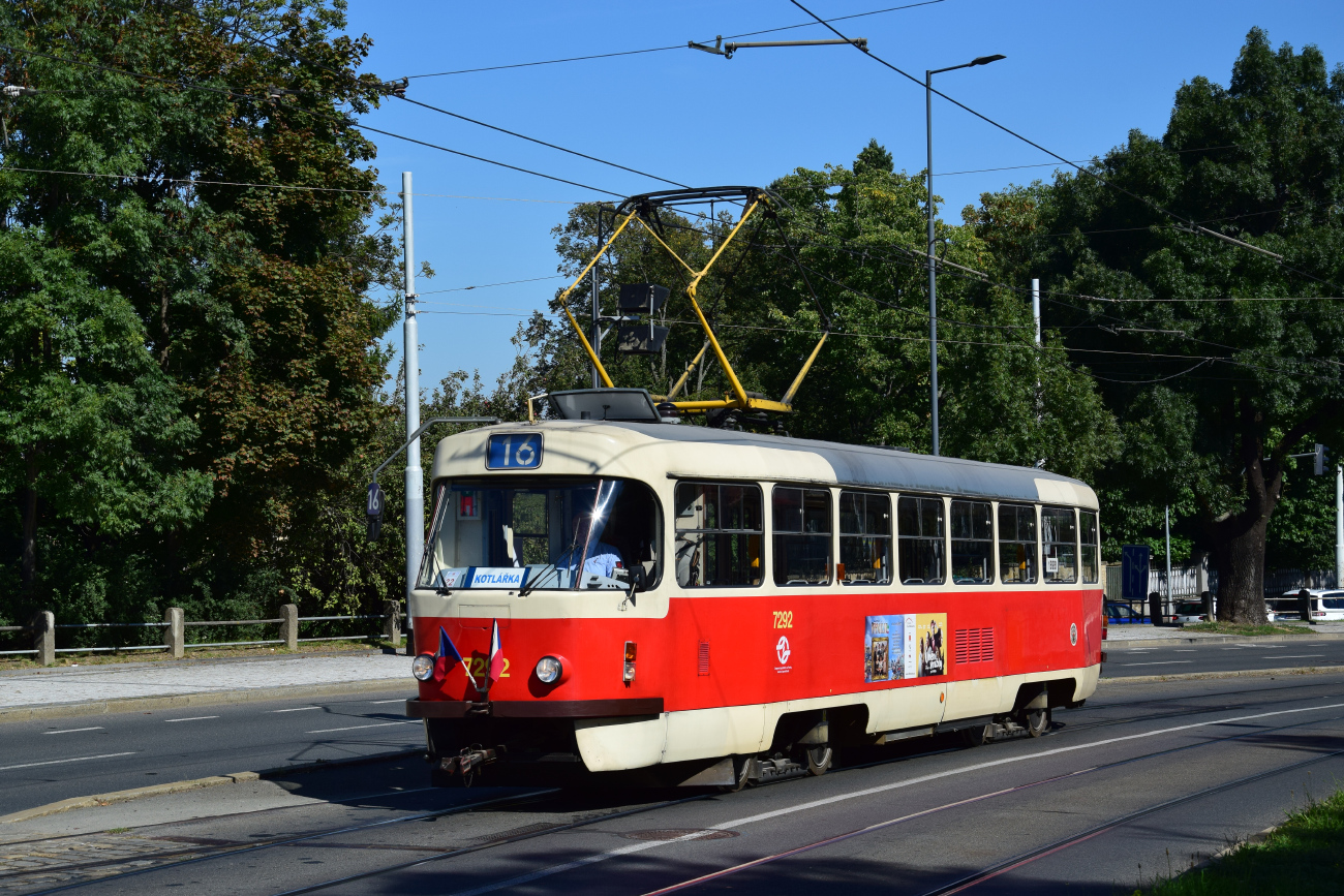 Prága, Tatra T3SUCS — 7292; Prága — 150th anniversary of Prague's urban transport