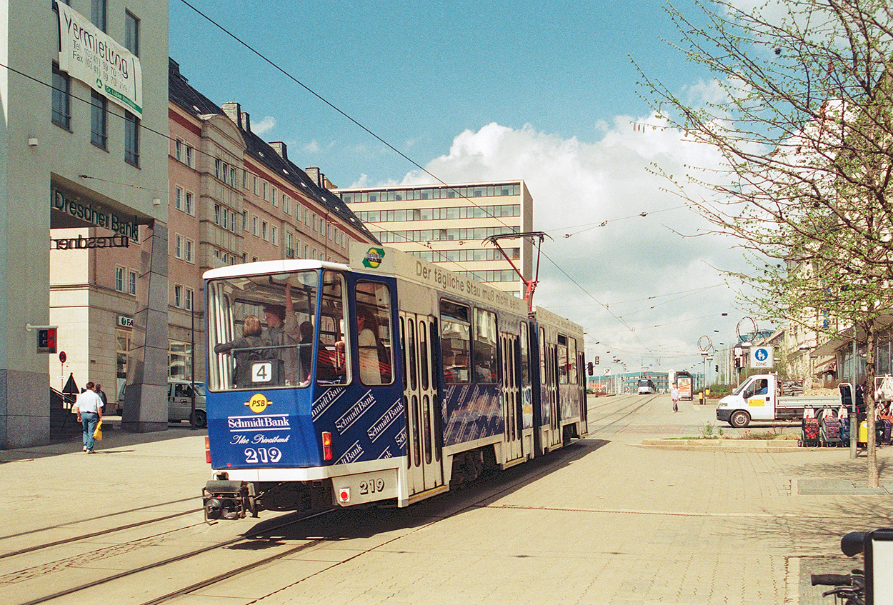 Плауэн, Tatra KT4DM № 219; Плауэн — Старые фотографии