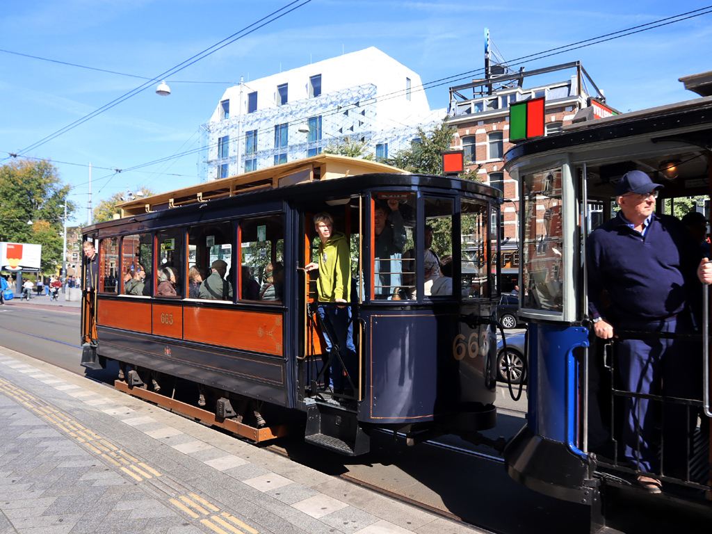阿姆斯特丹, Werkspoor 2-axle trailer car # 663; 阿姆斯特丹 — 50th anniversary of Museumtramlijn Amsterdam