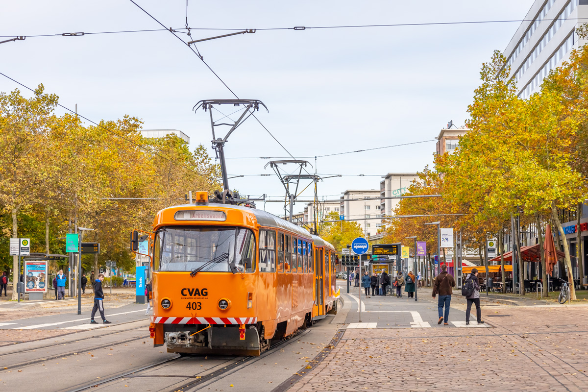 Chemnitz, Tatra T3D № 403; Chemnitz — Official farewell to the Tatra T3DM in Chemnitz (19.10.2025)