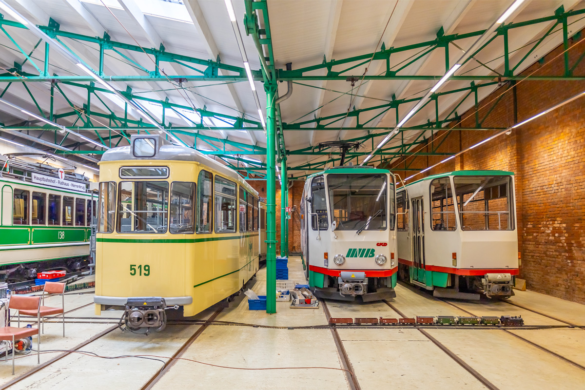 Магдебург, Gotha B2-62 № 519; Магдебург, Tatra T6A2M № 1280 Магдебург, Gotha B2-62 № 519; Магдебург, Tatra T6A2M № 1280