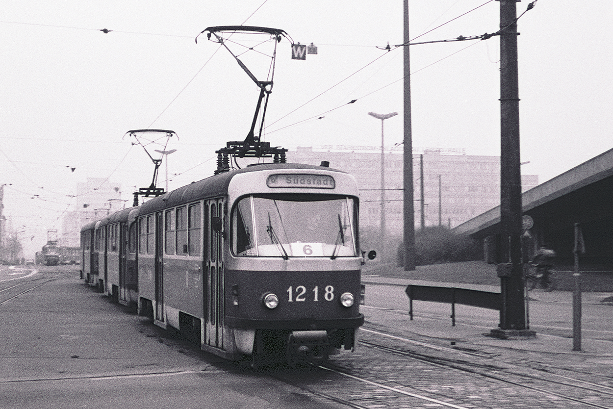 Галле, Tatra T4D № 1218; Галле — Старые фотографии