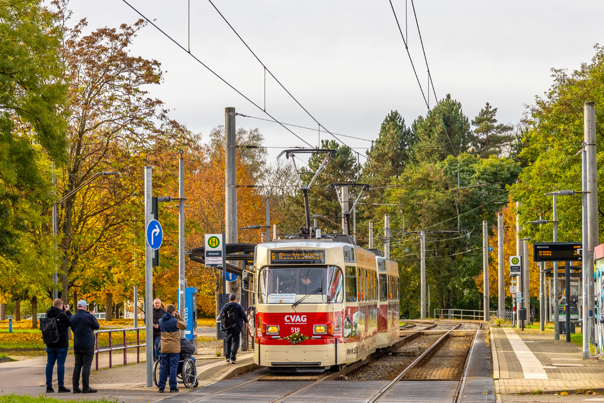 Chemnitz, Tatra T3DM № 519; Chemnitz — Official farewell to the Tatra T3DM in Chemnitz (19.10.2025)