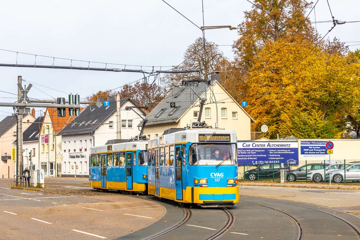 Хемниц, Tatra T3DM № 517; Хемниц — Официальное прощание с вагонами Tatra T3DM в Хемнице (19.10.2025)